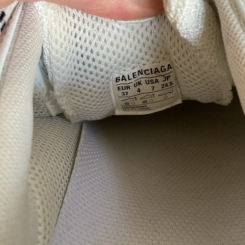BALENCIAGA Triple S Mesh White Mule Sneakers - Picture 12 of 15